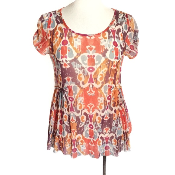 Anthropologie Tops - Anthropologie {Weston Wear} Sprouted Peplum Blouse
